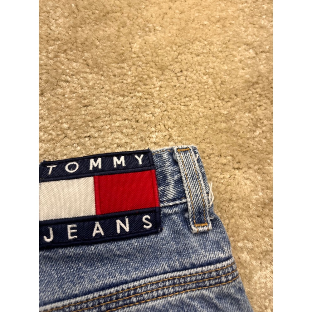 Tommy Hilfiger Mens Vintage Carpenter Denim Shorts Blue Medium Wash Size 36 - Picture 9 of 9